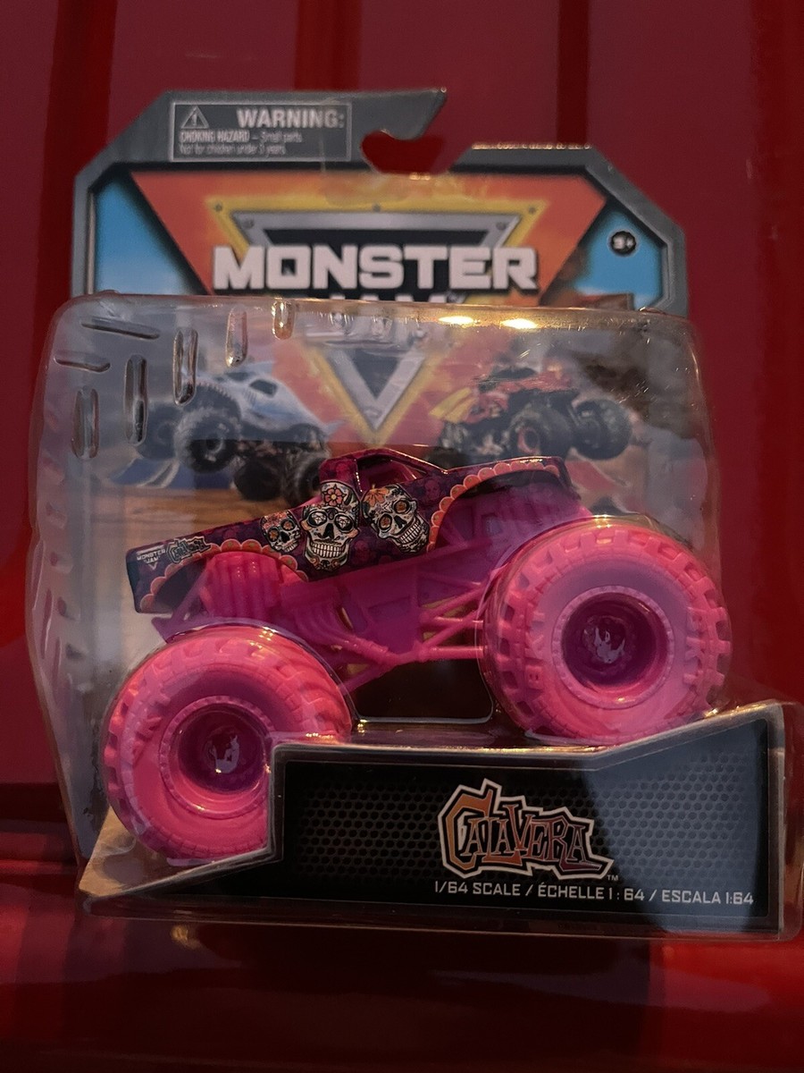 Monster Jam Spin Master Golden Monster Mutt & Pink Calavera Series