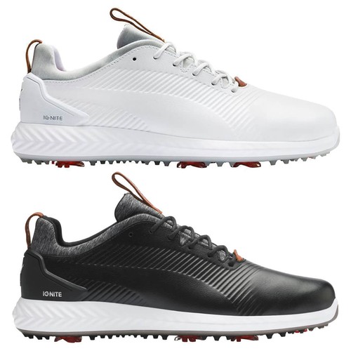 Puma Golf Mens Ignite PWRAdapt 2.0 Leather Waterproof Golf Shoes 57 OFF RRP eBay