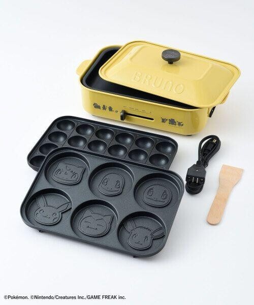 Pokemon BRUNO Compact hot plate Pokemon Mini Pancakes 100V 1200W