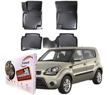 Trimak 3D Gummimatten für Kia Soul 2008-2014 Fussmatten Auto TPE Fußmatten