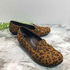 Dansko Olivia Leopard Print Calf Hair Loafer Size 38 EU 7.5/8 US