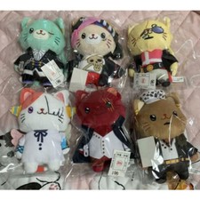 One Piece Filled Red WITH CAT Eye Mask Plush Keychain