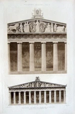 5 ~ DEMETER TEMPLE ELEUSIS Greece ~ Old 1905 Architecture Detail Art Print RARE!