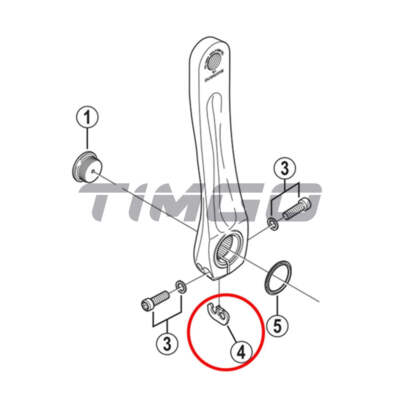 Shimano MTB Road Bike Hollowtech-II Crank Arm Safety Stopper Plate