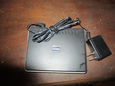 D-Link DGS-1005 5-Ports External Ethernet Switch w/ Power Supply Adapter Tested