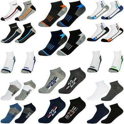 12 | 24 | 36 Paket Herren Sneaker Socken Sport Freizeit Baumwolle Kurz Quarter