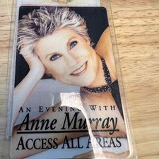 Ann Murray Stage Pass All Access usado por miembro de la banda.
