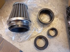 Filtre à air cone Diamètre 28/50 Kn GM Droit chrome
