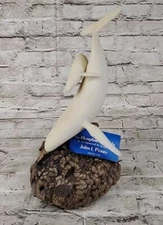 Rare John Perry Humpback Whale Sculpture  1976 With Tags