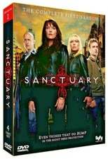 Sanctuary (Season 1) 4 Disc Box DVD R0 - Amanda Tapping, SyFy, Cool Bonus Extras