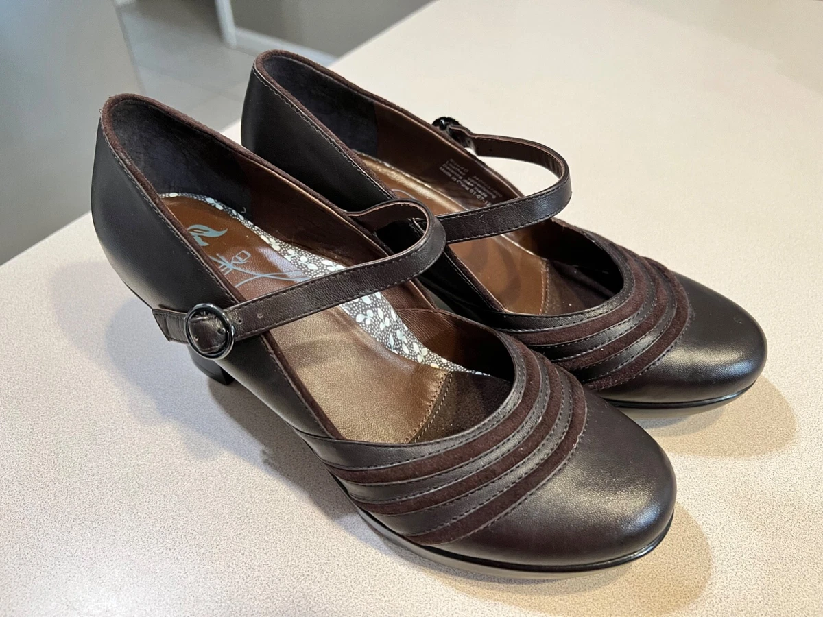 DANSKO Women s Black Leather Mary Jane Pumps Size 40 eBay