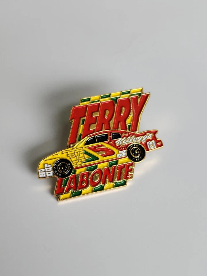 Terry LaBonte Hat Jacket Lapel Pin #5 Kellog's Texas Terry The Iceman NASCAR Cup - Image 2 of 4
