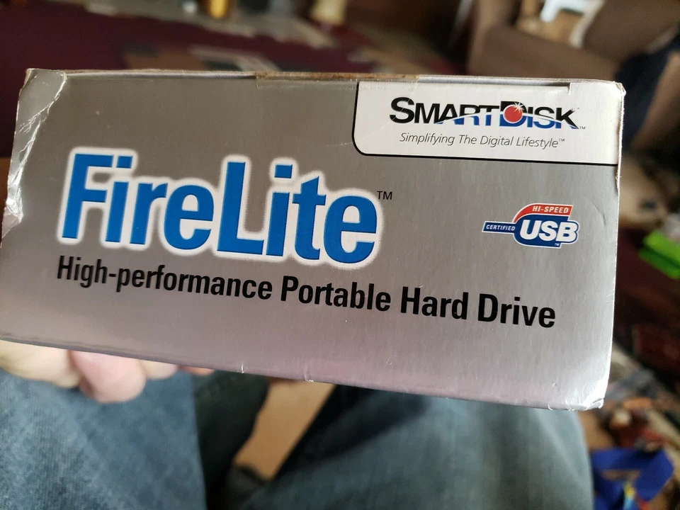 SmartDisk USBFLB80 FireLite 80GB External Hard Drive Family Photos Documents   - Image 3 of 4