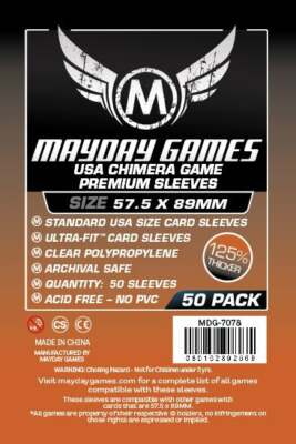 Mayday USA Chimera Card Sleeves (57.5x89mm) Premium 7078 Pack of 5 (250  Sleeves) | eBay