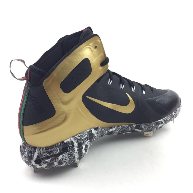 Nike Huarache BHM Mens Baseball Metal Cleats Size 14 Black AJ1434-077 Rare | eBay