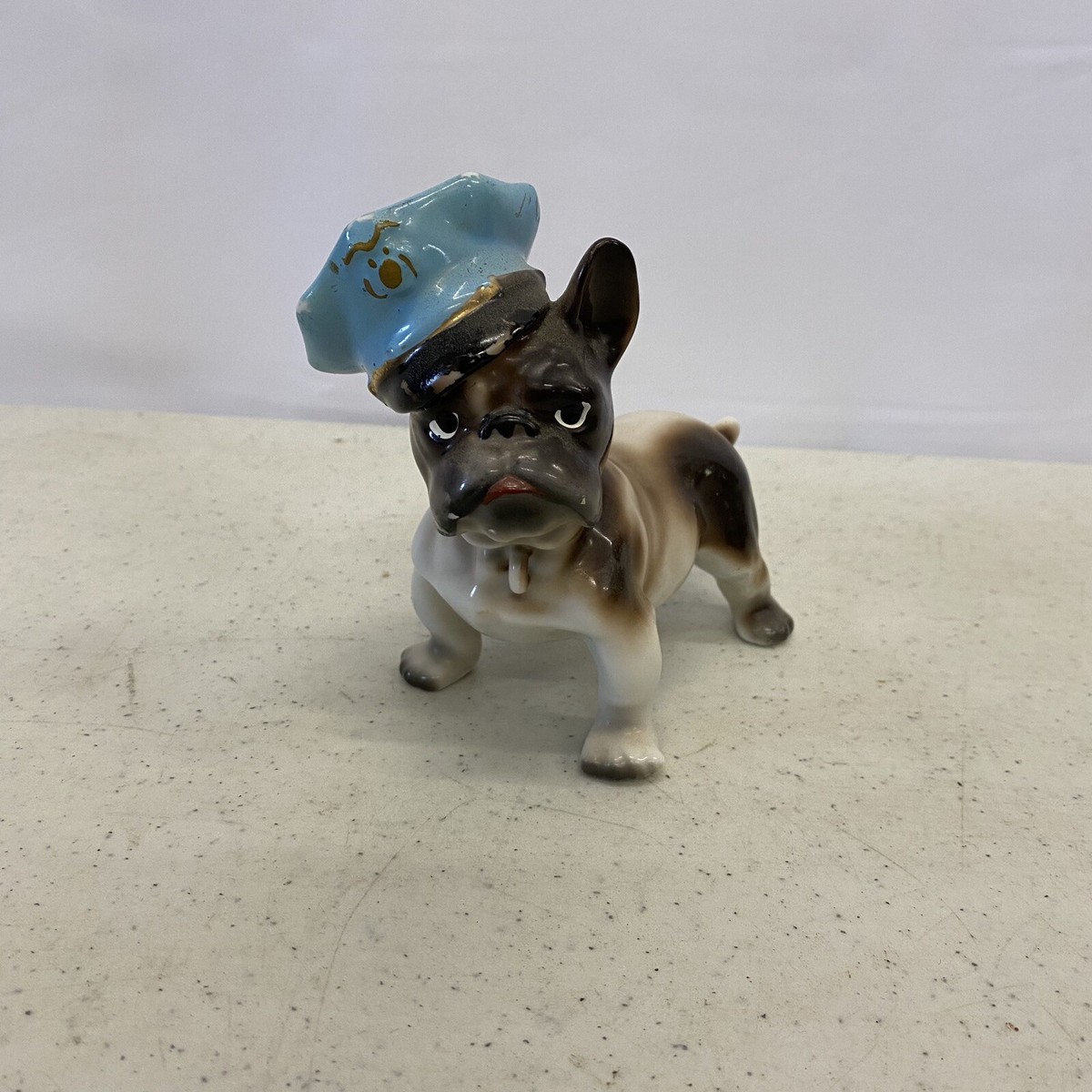 アンティーク雑貨 Vintage Chalkware Bulldog Vintage Chalkware Carnival Game Prize Bulldog 1930-40s