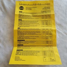 2006 PAUL Component Engineering Retail Price List Dark Yellow Brakes Levers Hubs