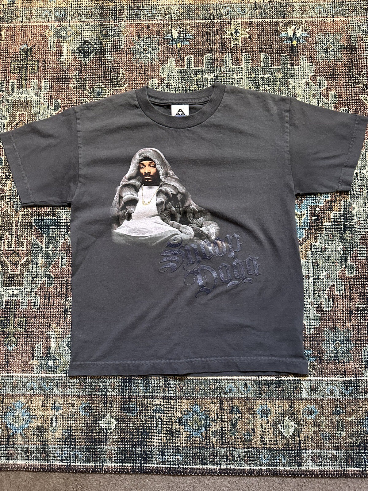 FILA T shirt vintage Snoop Doggy Dogg anni 2000 Y2K Rap Tee bootleg hip hop braccio della morte M