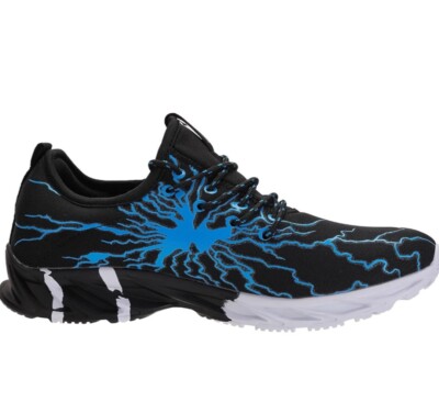 NEW Bronax Athletic Trainer Shoes Lightning Graphic Mens  display picture 1