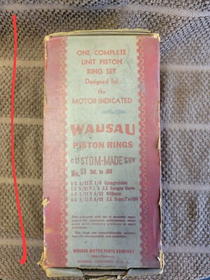 Wausau Piston Rings -One Complete Unit Piston Ring Set - Custom