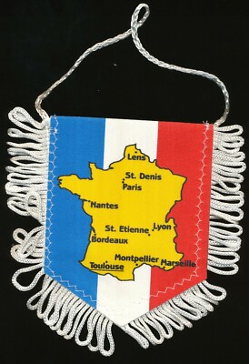Fanion Argentine Vs Croatie - Coupe Du Monde 1998 (Groupe H) - 10x9 Cm - Bon état