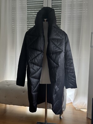 Norma kamali Puffer Jacke Mantel schwarz Neu D38
