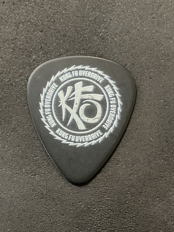 Ritchie Wilkison Kung Fu Overdrive Signature Logo Guitar Pick (R)