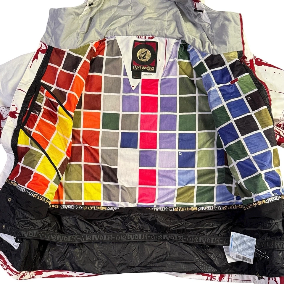 Volcom Nimbus 5000MM Snowboard Slasher Jacket Red/White Men’s Medium - Image 4 of 4