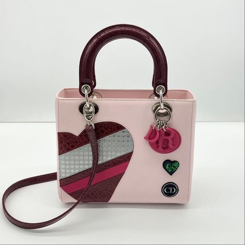 Christian Dior Lady Dior Patchwork Handbag Used