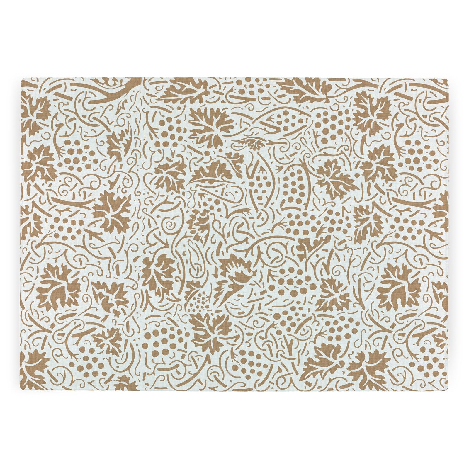 Oak Leaves & Berries Glass Worktop Protector - Golden Large Board Kitchen Gift