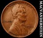 1911 Lincoln Wheat Cent - Scarce  Better Date  No Reserve  #J8662