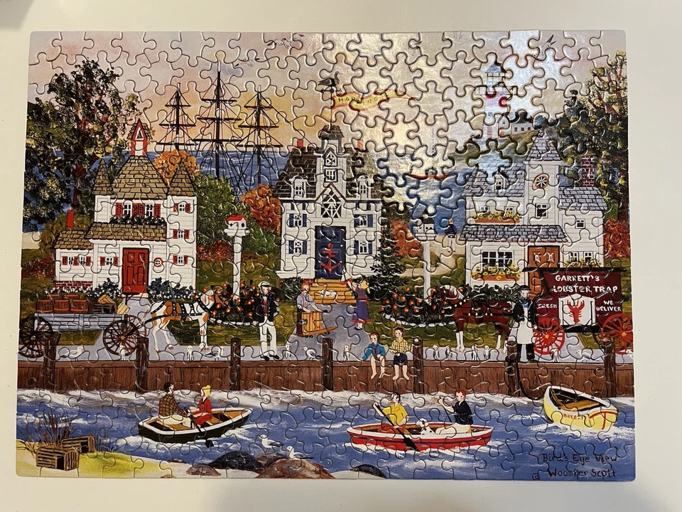 Jane Wooster Scott AMERICAN FOLK ART COLLECTION 10 Jigsaw Puzzles COMPLETE - Image 2 of 4