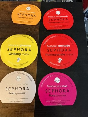 6 Sephora Eye And Face Masks NIP anti-Fatigue, Toning, And Revitalizing And More