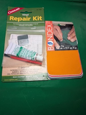 Coghlan's Vinyl Repair Kit & Bondex Nylon Patches Gear Mending LOT NOS