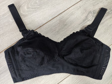 Image of Gossard Lace Balconette Demi Bra – Size 34F Non wired Unlined Black New