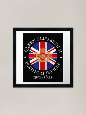 QUEEN'S PLATINUM JUBILEE, ROYAL CRE Gerahmtes Wandbild Poster Leinwanddruck Bild