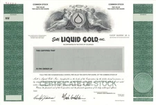 Scott's Liquid Gold Inc. - Specimen Stock Certificate - Specimen Stocks & Bonds
