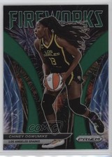 2022 Panini Prizm WNBA Fireworks Green Prizm Chiney Ogwumike #6 0y59