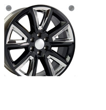 *1* OE Wheel LLC CV73-20085-6550-24B-ic Black Wheel Painted (20 x 8.5 inches)