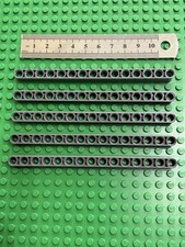 LEGO TECHNIC LIFTARM 5x DARK BLUEISH GREY Thick Lift Arm  1 x 15 with holes