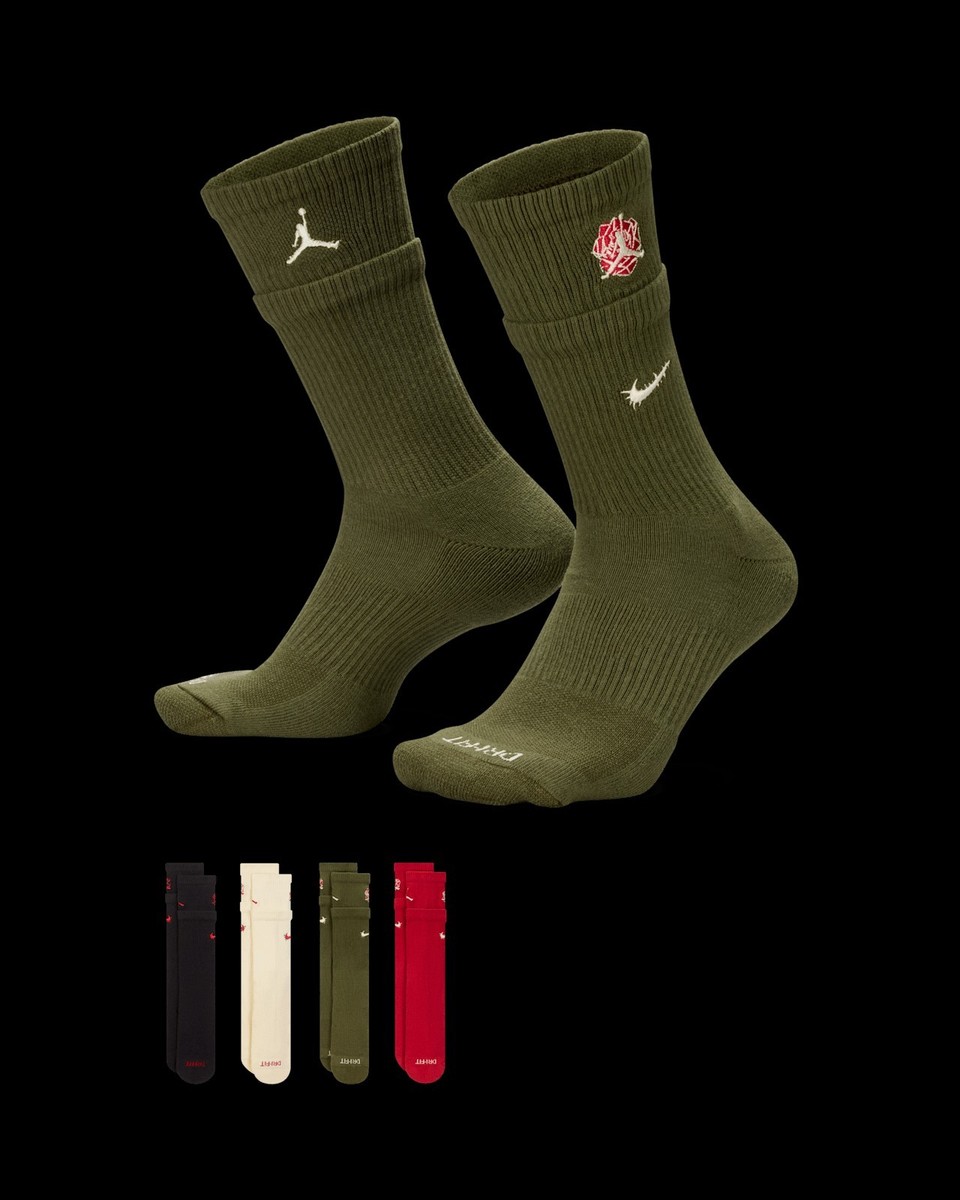 【27cm〜29cm】Jordan x Teyana Taylor ソックス Nike Jordan x Teyana Taylor Women's Socks (Set of 4) Multicolor
