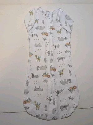 Aden & Anais Snug Swaddle 0-3 M Sleep Sack Safari Animals Cotton Lightweight - Image 1 of 4