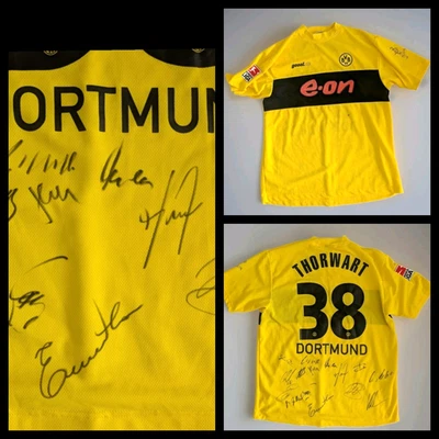 Trikot Borussia Dortmund 2002/03 Autogramme F.Thorwart Team signiert 02/03 BVB - Bild 1 von 4