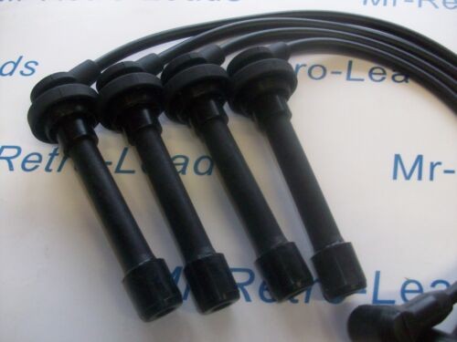 BLACK 8MM PERFORMANCE IGNITION LEADS FITS MICRA K12 K11 HATCH 1.0i 1.3i 1.4i 16V - Picture 2 of 4