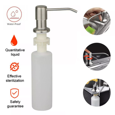 #ad #ad 300ML Stainless Steel Soap Dispenser Kitchen Sink Hands Bath Liquid Pump Bottle $9.15