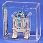 VINTAGE STAR WARS AFA 85 R2-D2 W/SENSORSCOPE FIGURE 1982 KENNER WHITE!