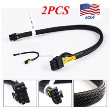 10pin to 6 8pin GPU Power Adapter Cable for HP DL380 G8 G9 50CM US Seller 2Pcs