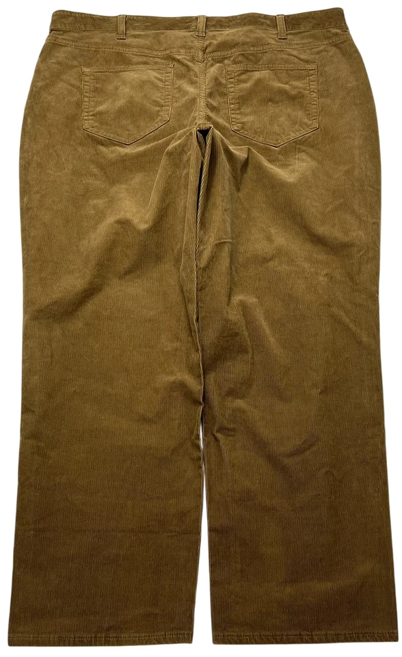 Lands End Pants Womens (18W) Brown Mid Rise Straight Leg Corduroy Casual Work - Image 2 of 4