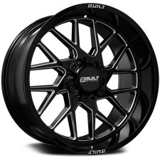 22x12 Built Off-road Bto-3 Gloss Black Milled Wheels 5x55x5.5 -44mm Set Of 4