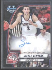 Steele Venters 2024-25 Bowman University Prospects Autographs Black Wave #92